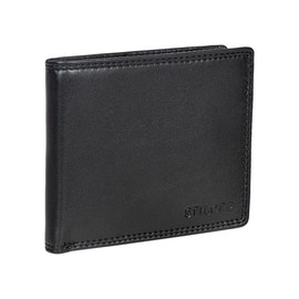 STILORD 'Samuel' Men's Leather Wallet Small Vintage RFID Wallet Men's Card Wallet Genuine Leather, black, coin purse