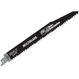 Multiblade 2 x 225mm Coarse Reciprocating Saw Blade for Wood & Metal