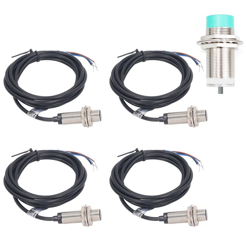4 Set Inductive Proximity Switch 12mm Dia NPN DC 3