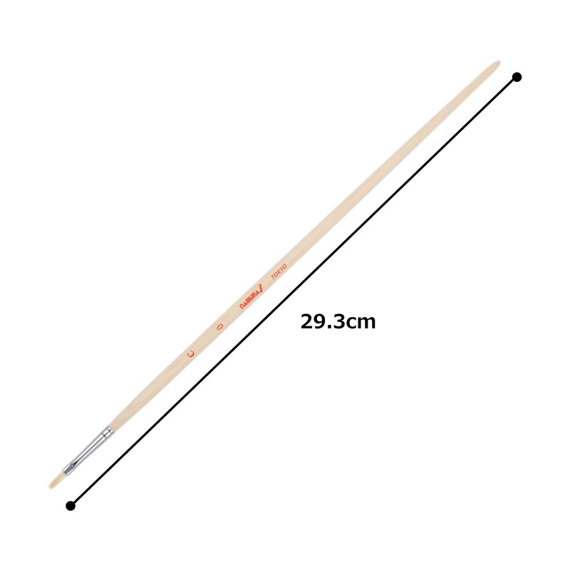 Namurataiseidou Oil Painting Brush, C Stamp No. 0, Filbert
