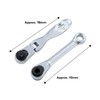 TOPWAY Mini Ratchet Wrench Set 2PCs 1/4 Inch Drive Lockable