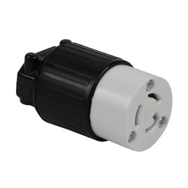 Nema L5-15R 15 Amp 125V 2 Pole 3 Wire Industrial Grade Locking Female Connector, Industrial Twist Lock L5-15 15-AMP AC Power Connector. LK-7311