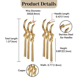 Aroncent Zoro Cosplay Anime Earrings: 6 Pairs One Piece Zoro Cosplay Dangle Fashion Jewelry for Men Women - Gold Silver for Anime Lover