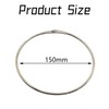 Landrain Pack of 2 Large Key Rings 150 mm Key