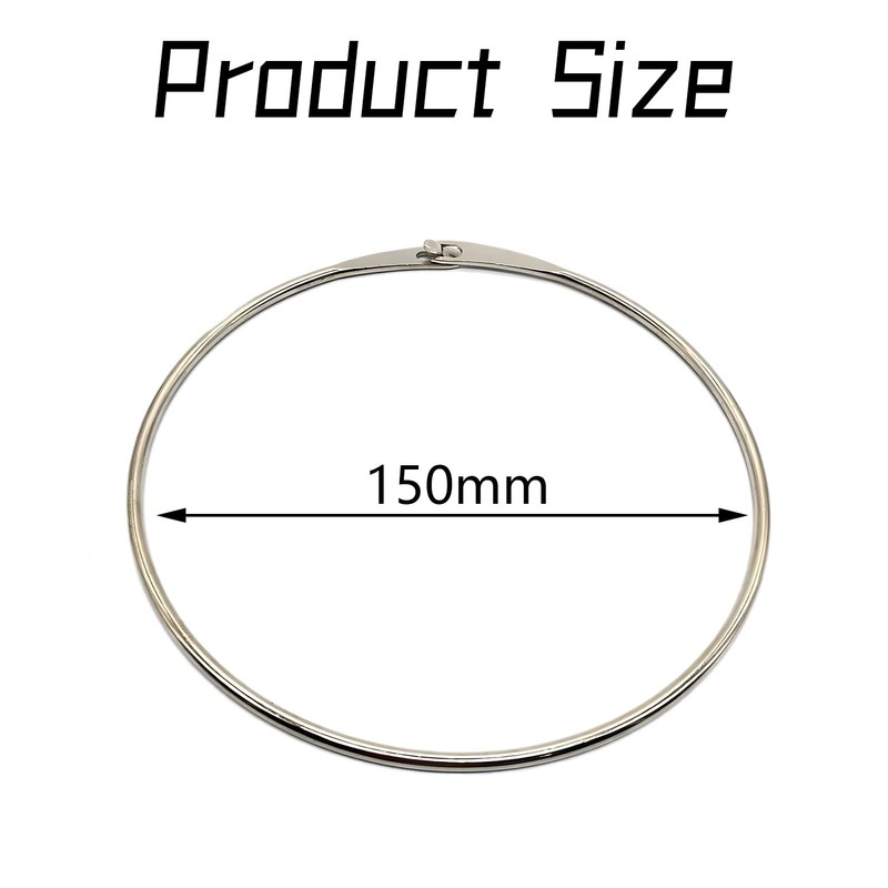 Landrain Pack of 2 Large Key Rings 150 mm Key