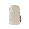 Canvas Laundry bag, Washable Laundry backpack, Adjustable Straps, Large Front