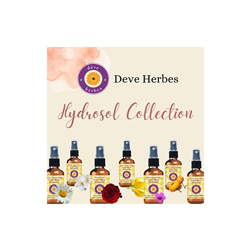 Deve Herbes Pure Jasmine Flower Water (Hydrosol) (Jasminum Officinale) 100%