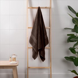 Brentfords Bath Towel Dark Brown, Super Soft 100% Cotton Towels for Bathroom Showers Highly Absorbent Large Bath Towels Luxury Quality Towel Pack, 1 Piece