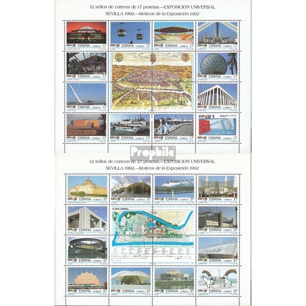 Spain 3036-3059 Sheetlet (complete.issue.) unmounted mint/never hinged ** MNH 1992