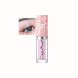 Liquid Glitter Eyeshadow Sparkly Pink Eye Shadow Highly Pigmented,Long Lasting,Quick Drying Liquid Eyeliner,Easy to Apply Crystals Shimmer Eyeshadow,Pearlescent Eye Makeup Cosmetic for Women