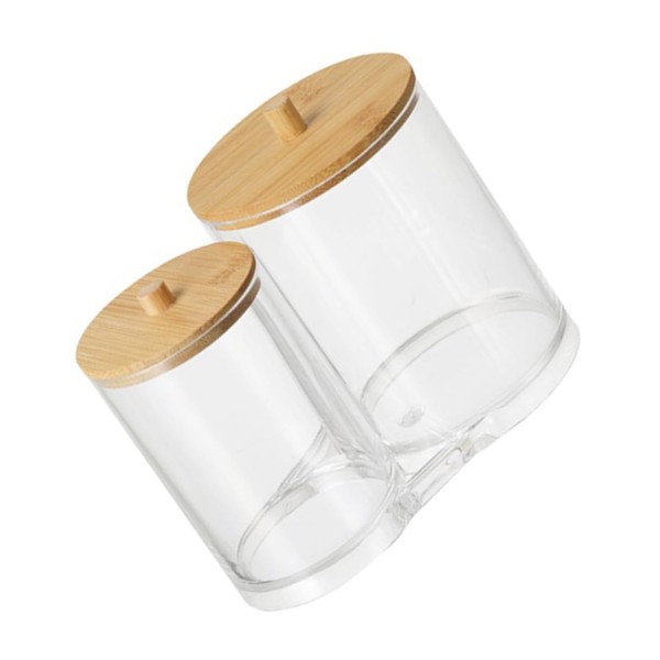 ULTECHNOVO 2pcs Cosmetic Cotton Storage Box with Home Bathroom Kitchen