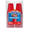 Hefty Party On Red Plastic Cups, Disposable Plastic Party Cups