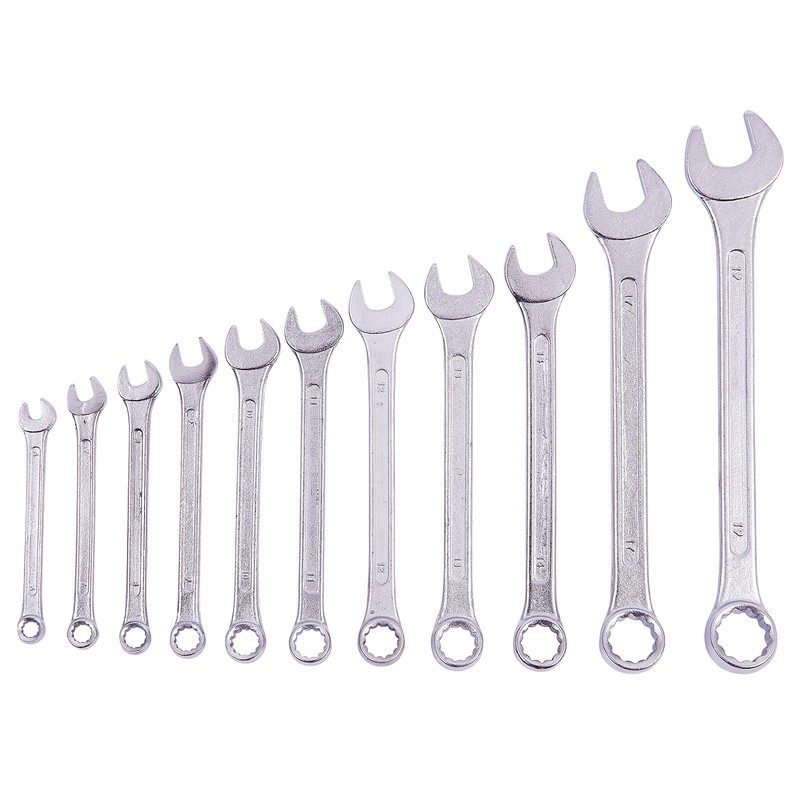 Amtech K0400 Combination Spanner Set, Drop Forged and Chrome Plated