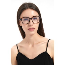 JFXQDR Blue Light Blocking Glasses for Women and Men, Oversized Frame Computer Gaming Glasses Anti Glare & UV RF6215 (Olive Green)