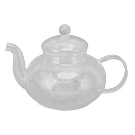 680ml Glass Teapot with Filter Heat Resistance Transparent Tea Kettle for Leaf and Flower Brewing