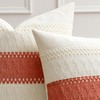 Woaboy Set of 2 Rust Orange Boho Decorative Throw Pillow