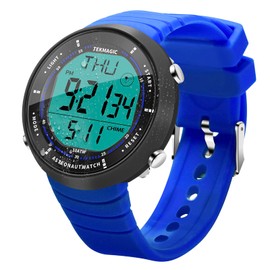ILAME 10 ATM Water Resistant Sports Watch for Swimming and Diving, with Functions of Stopwatch, Countdown, Dual Time, Alarm Clock, 12 and 24 Hour Format Switchable