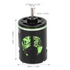 RC Motor Fit, 540 Brushed Motor Small Heat Green with