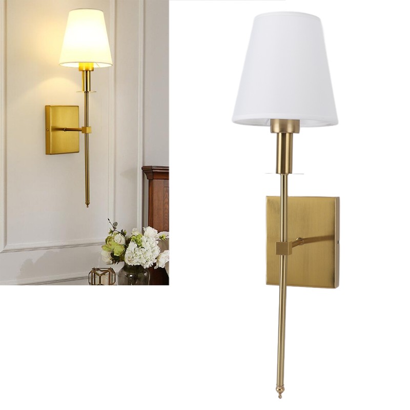 E26 E27 Wall Lampshade Retro Industrial Fabric Wall Light Shade