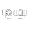 12V Inline Blower, Quiet Operation 3 Inch Inline Duct Fan