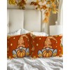 Fall Pillow Covers 20x12 Inch Set of 2 Pumpkin Gnome