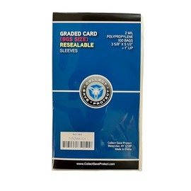 CSP - BGS Sized Graded Card Sleeves Resealable Bag - 2 Mil - 100 Bags Beckett Slab