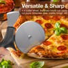 Professional Pizza Cutter & Crust Cutter 2 in 1, Steel