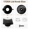 IWIWE 1725X Lid Knob Replacement With Vent for Rena ware