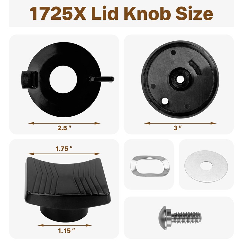 IWIWE 1725X Lid Knob Replacement With Vent for Rena ware