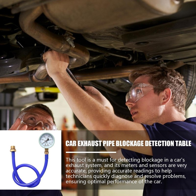 Exhaust Blockage Detection | Pipe Table Clogging Gauge - Car