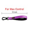 PLUTUS PET 10” Short Dog Leash, Reflective Nylon Padded Handle,