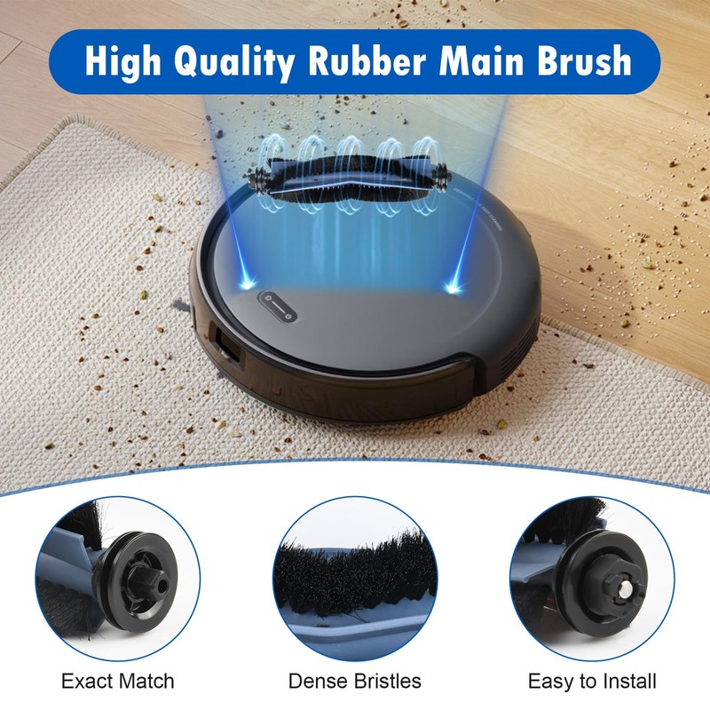 2 Pack Main Brush Replacement Parts for Eufy C10 Robot