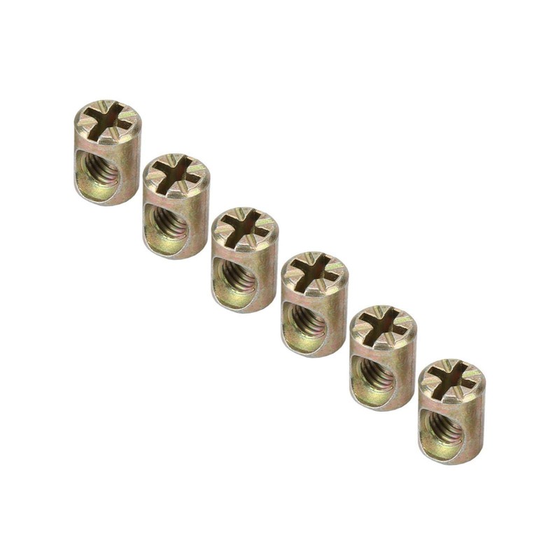 30 piezas M6 sujetador de muebles, robusta tuerca de barril