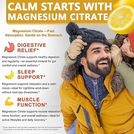 Gotas líquidas de citrato de magnesio, suplemento de magnesio líquido de alta absorción para dormir, apoyo muscular y cardíaco, citrato de magnesio 10