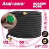 Soaker Hose 50 FT For Garden Beds,Heavy Duty Solid Brass
