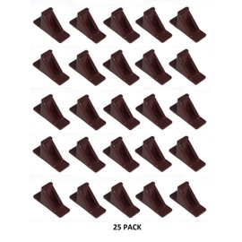 JSP Manufacturing Brown Plastic Mini Roof Snow Ice Guard - Multi-Quantity Pack | Prevents Sliding Snow Stops Buildup (25)