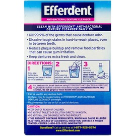 Efferdent Denture Cleanser Tablets, Complete Clean, 126 Tablets