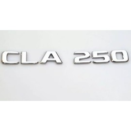 One Pc 2017-2022 CLA250 CLA 250 Letters Rear Trunk Emblem Badge Nameplate Sticker (Silver)