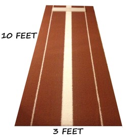 Premium 10 Feet X 3 Feet Softball Pitching Mat in Clay Color