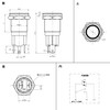 Hosiakly 10A/9-24V Momentary Push Button Switch Instant LED Ring IP67