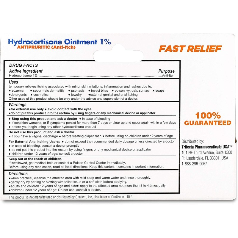 Globe (4 Pack) Hydrocortisone Maximum Strength Transparent Ointment 1%,1 oz,