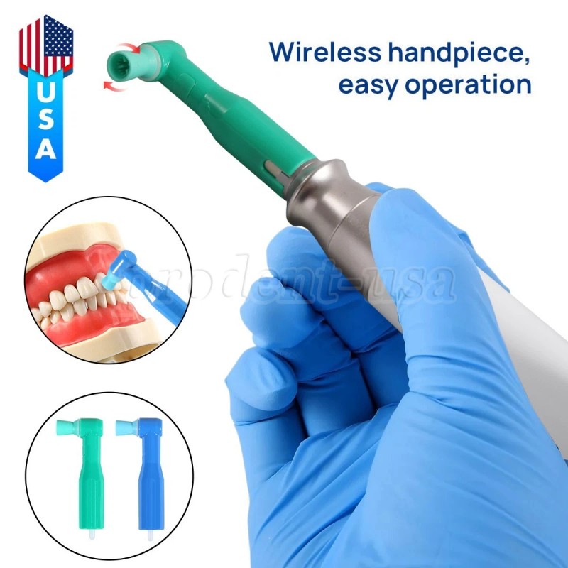 Sandent Dental Cordless Electric Hygiene Prophy Handpiece +2 Disposable Prophy