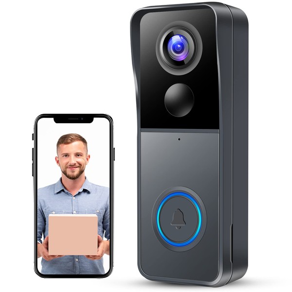 KAMEP Video Doorbell Wireless Camera Doorbells, 1080P HD Smart WiFi