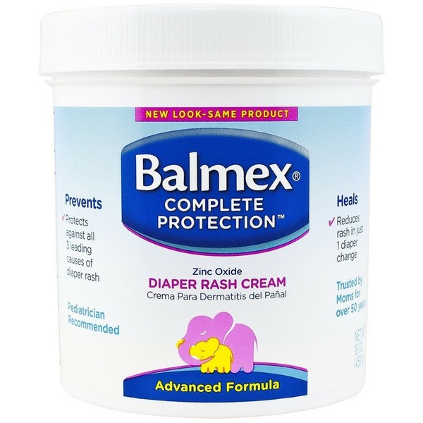 Balmex Diaper Rash Cream With Zinc Oxide 16 oz (Pack of 2)