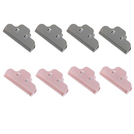 UtySty 8 Pack Chip Bag Clip Heavy Duty 4 inch 10CM Food Clips Sealer for Kitchen Storage Snack Bread Sealing Chips Bags Clamp Air Tight Fresh-Keeping Plastic Seal Grip