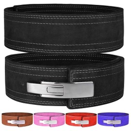 Hawk Sports Lever Belt 10mm Powerlifting Belt for Men & Women Buckle Strongman Power Weight Lifting Weightlifting Belts (Black, M (32"-38"))