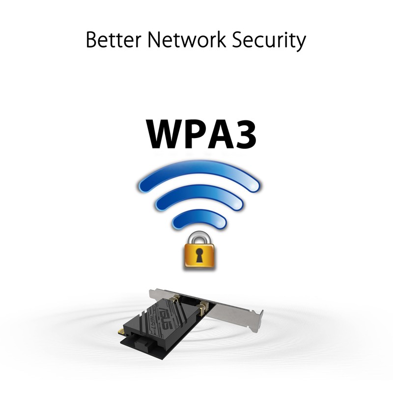 ASUS PCE-BE92BT WiFi 7 PCI-E Adapter (2 External Antennas and