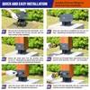 Stainless Steel 6"x6"(Actual 5.5"x5.5") Post Base Bracket Concrete, Wet Set