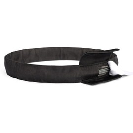 Riggatec Steelflex Round Sling with Steel Wire Rope Insert 1 t Black - Usable Length 0.5 m | Circumference 1.0 m | DIN EN 1492-2 | DGUV 17 | Lifting Sling for Event Technology, Exhibition Construction & Load Securing