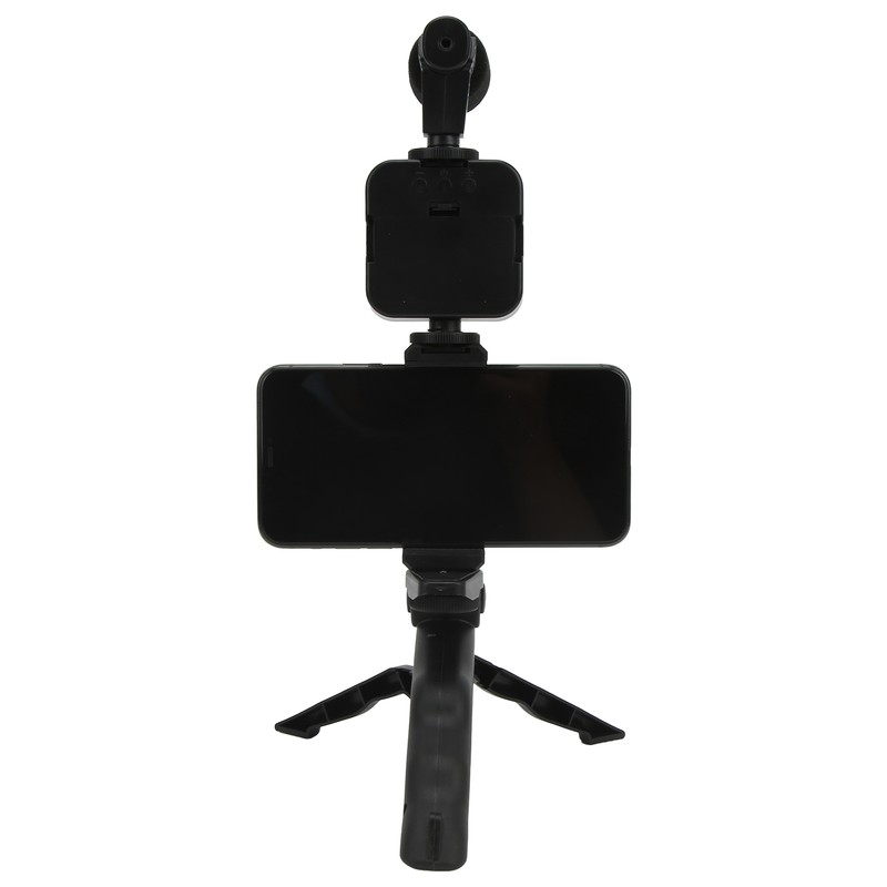 Smartphone Video Kit Tripod Mobile Phone Clip Fill Light Microphone